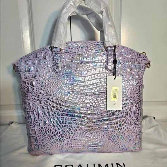 NWT Brahmin Large Violet Wonderland Duxbury.